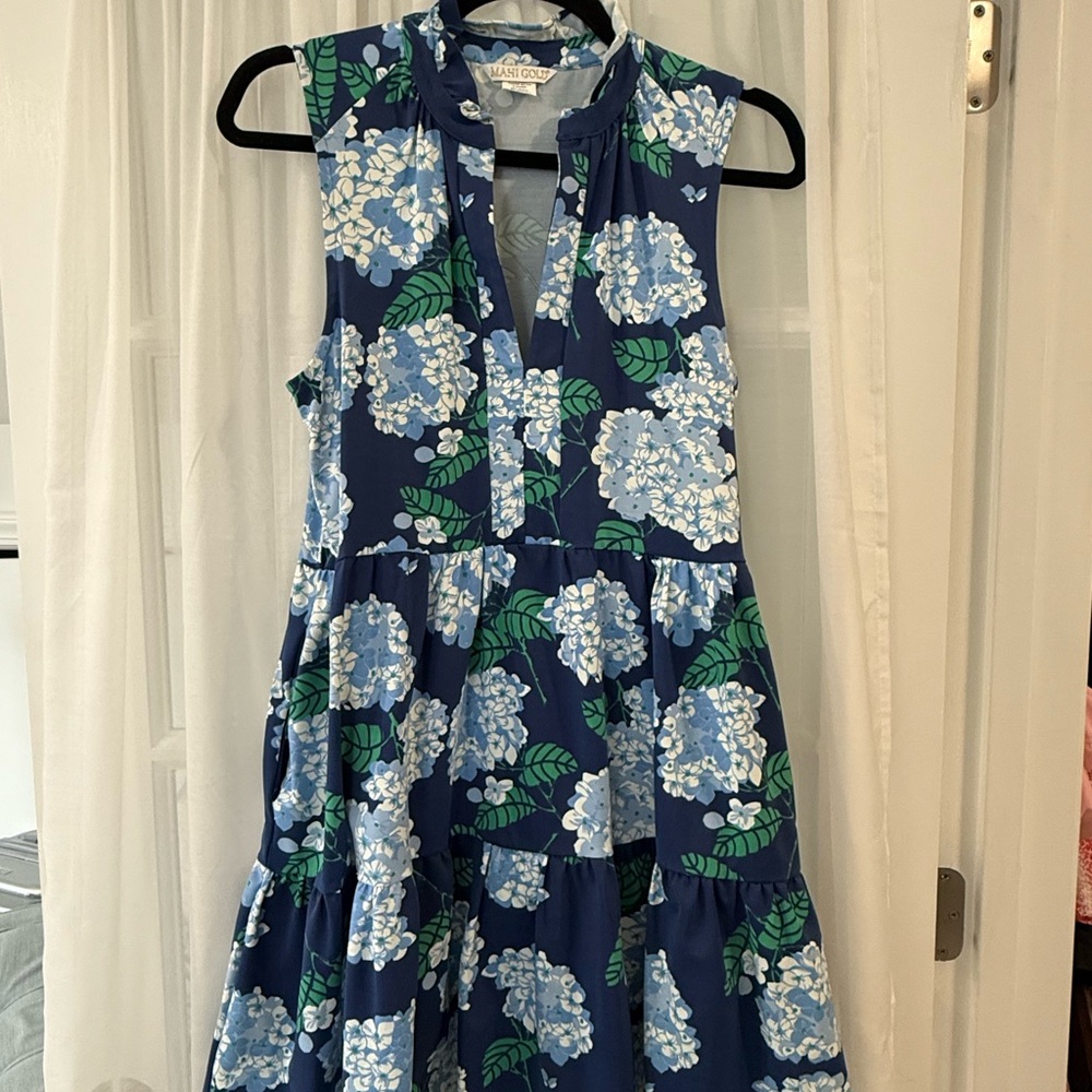 Mahi Gold Lauren Hydrangea Dress